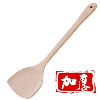 Σπατούλα μαγειρικής, ξύλινη κατασκευή με λαβή από ξύλο, ανθεκτική στη θερμοκρασία (Υλικό: Ξύλο; Λαβή: Ξύλινη; Λειτουργία: Αντοχή σε υψηλές θερμοκρασίες)