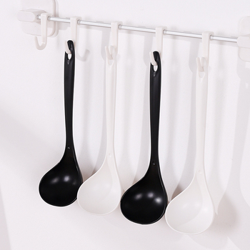 Πλαστικό κουτάλι σούπας με μακριά λαβή και πυκνωμένη κατασκευή — PP, για ενήλικες, μοντέρνο μινιμαλιστικό στυλ, δυνατότητα εκτύπωσης λογότυπου, προσαρμογή διαθέσιμη