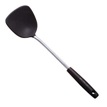 Silikonasta kuhinjska spatula s plastičnim držalom – neprianjajuća, otporna na visoke temperature, zaštita od opeklina, Hocuf/Good Chef