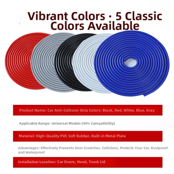 Meihang nárazníkový pás, PVC + kovový plech, model Iron paste-free bumper strip, univerzálne