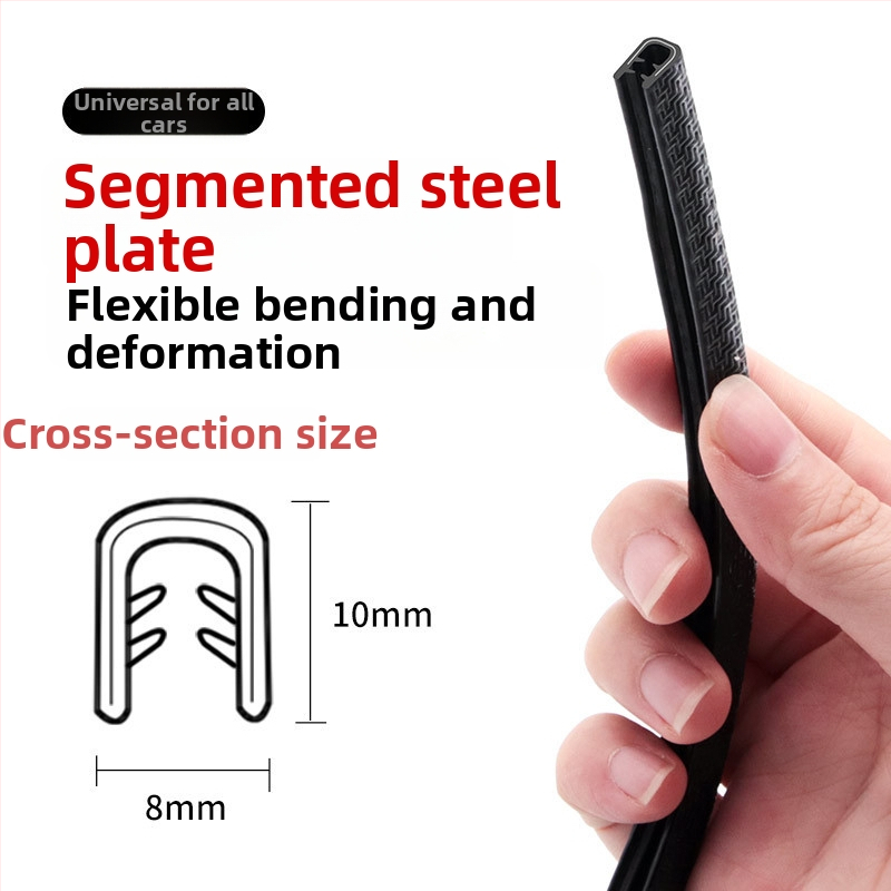 Meihang nárazníkový pás, PVC + kovový plech, model Iron paste-free bumper strip, univerzálne