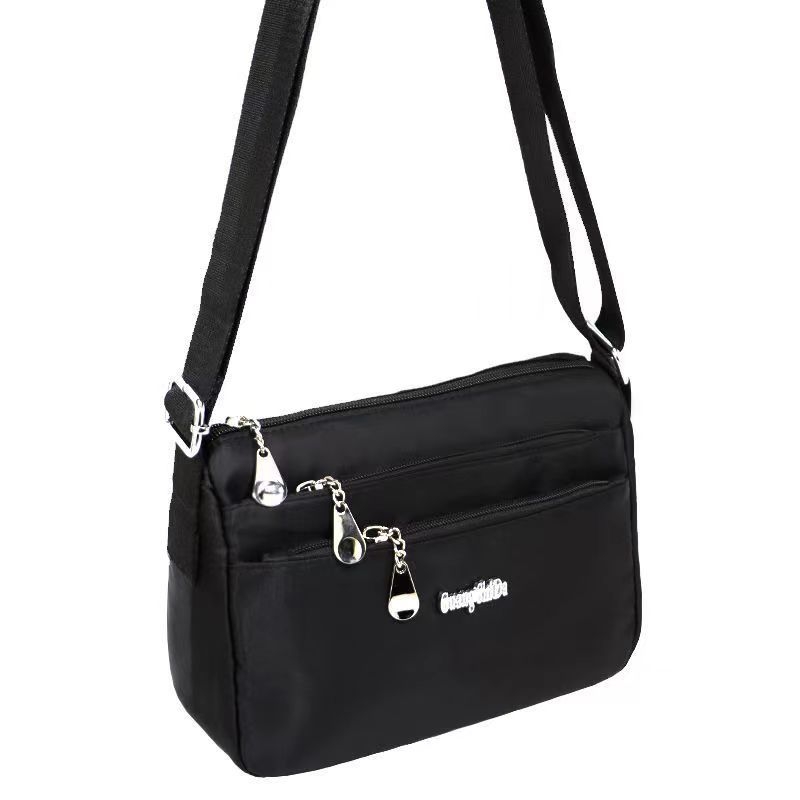 Guangshida Geantă Crossbody pentru Femei, Multistrat, Material Oxford Impermeabil, Compartiment Pentru Telefon, Buzunar Intern Patch, Curea Unică