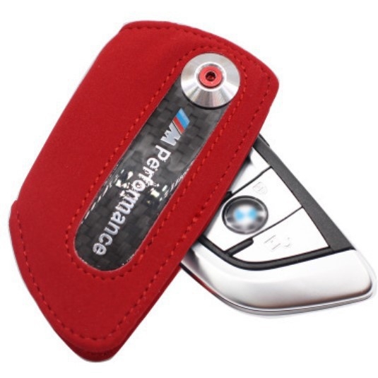 Θήκη κλειδιών BMW από σουέντ για σειρές 1/3/5/6/7 GT, X3/X4 — Απλός σχεδιασμός