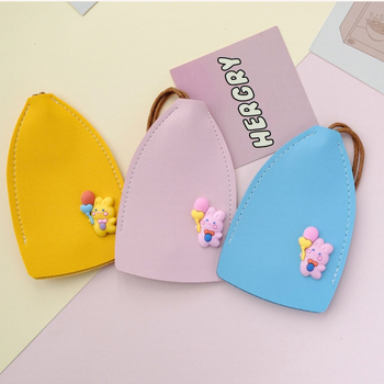 PU anyagú kulcstartó táska, utcai divat stílus, bélés nélküli kivitel, 2023 tavasz, tárolásra