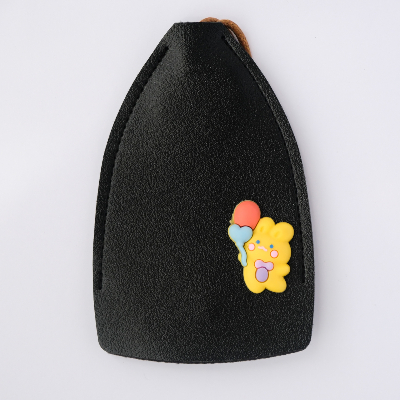 PU anyagú kulcstartó táska, utcai divat stílus, bélés nélküli kivitel, 2023 tavasz, tárolásra