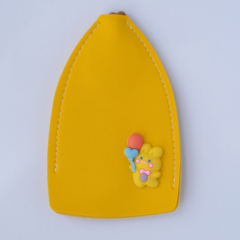 PU anyagú kulcstartó táska, utcai divat stílus, bélés nélküli kivitel, 2023 tavasz, tárolásra