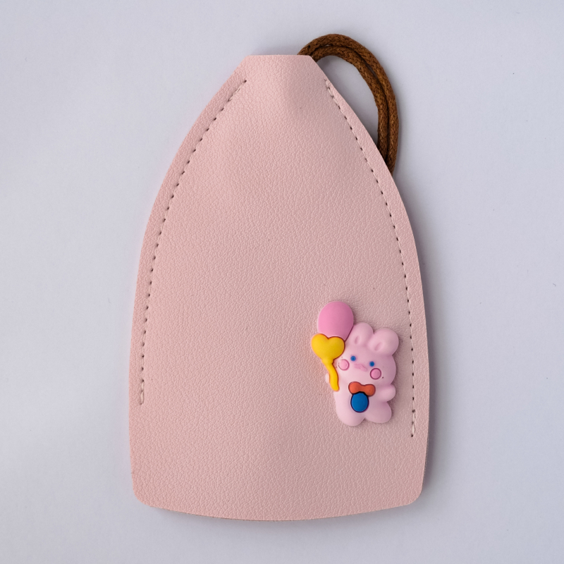 PU anyagú kulcstartó táska, utcai divat stílus, bélés nélküli kivitel, 2023 tavasz, tárolásra