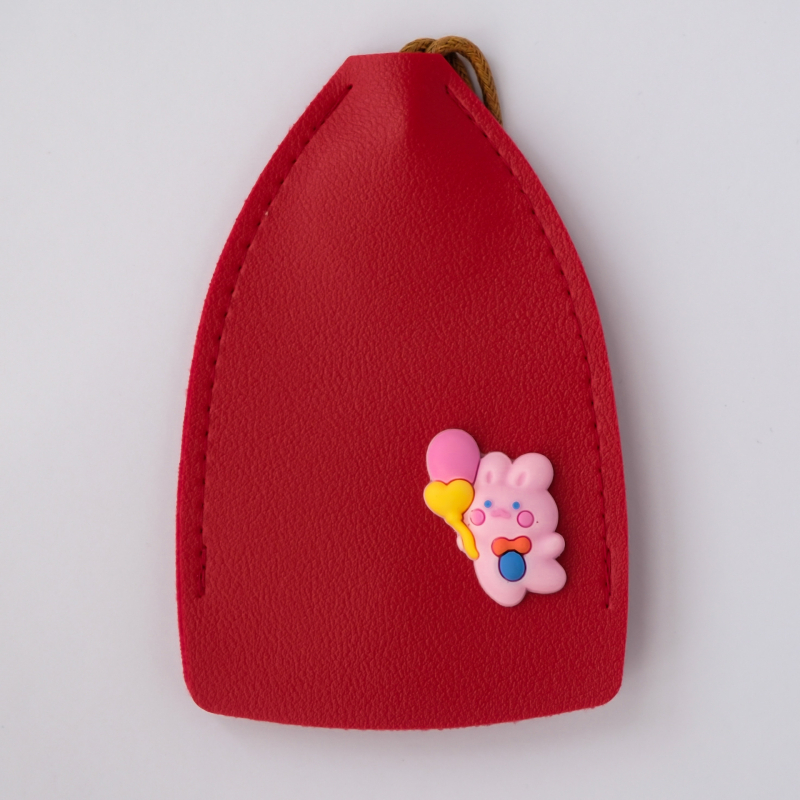 PU anyagú kulcstartó táska, utcai divat stílus, bélés nélküli kivitel, 2023 tavasz, tárolásra