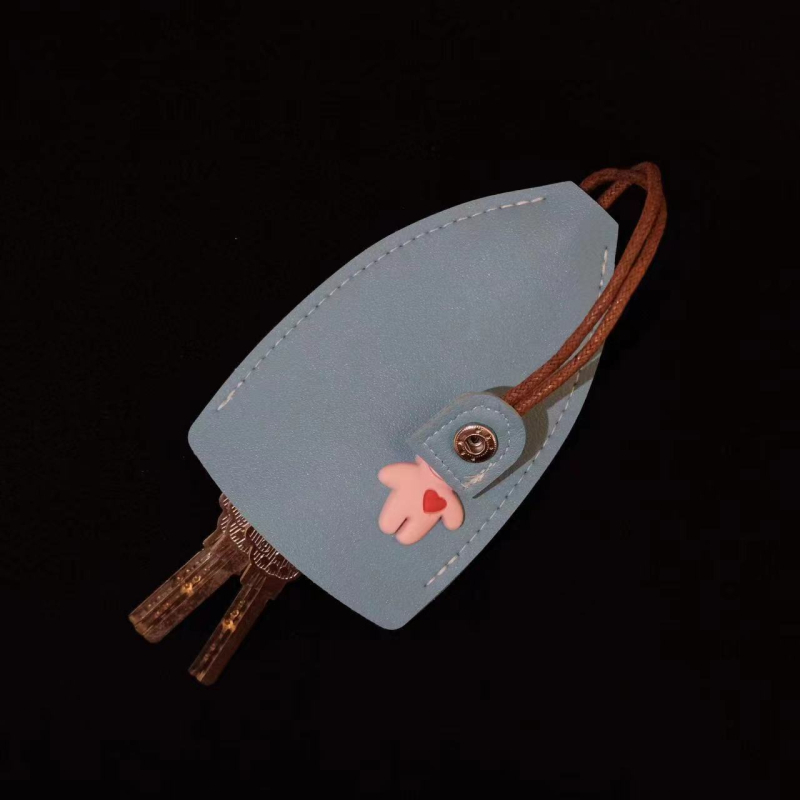 PU anyagú kulcstartó táska, utcai divat stílus, bélés nélküli kivitel, 2023 tavasz, tárolásra