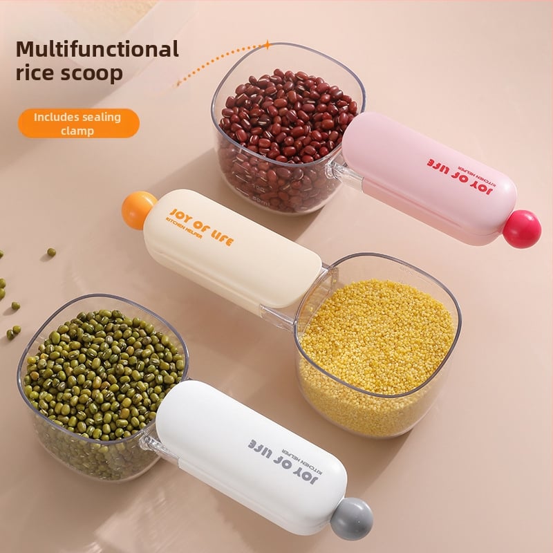 Nagy kapacitású rizsmérő kanál - ABS, PET, PP anyag - modern minimalista dizájn