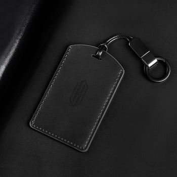Kožna futrola za kartice i ključeve od kravlje kože, minimalistički stil, NFC, podržava proximit kartice, prilagodljiva