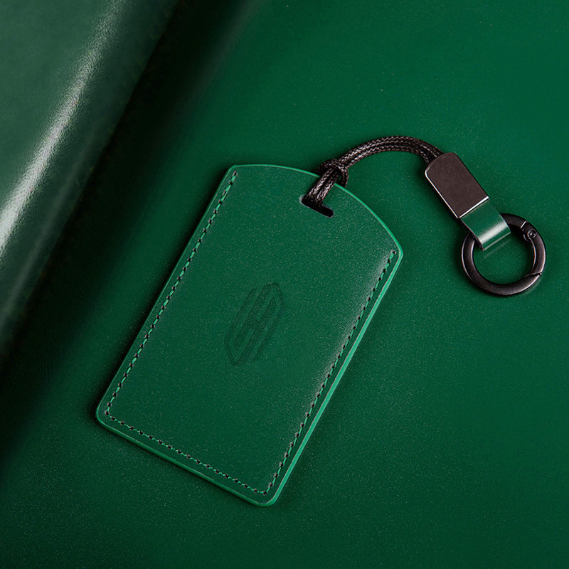 Kožna futrola za kartice i ključeve od kravlje kože, minimalistički stil, NFC, podržava proximit kartice, prilagodljiva