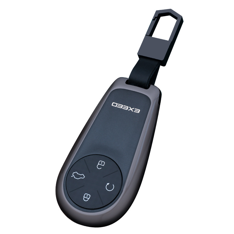 Chongti kulcstartó tok Xingtu Lingyunhoz – cink ötvözet, egyszerű stílus, védő fémcsat