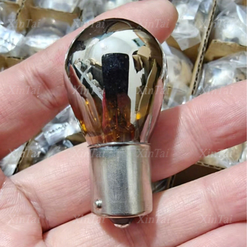 Automobilio stabdymo lemputė S25 halogeninė, 12/24V, 21/5W, vienos ar dviejų siūlų, plokščias kontaktas, kryžminis kontaktas, aukštas/žemas kojelė