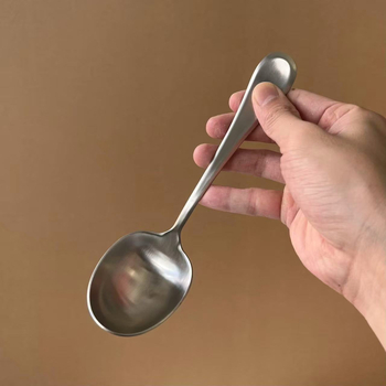 Κουτάλι σούπας από ανοξείδωτο 304, μοντέρνο μίνιμαλ στυλ, μάρκα Poyue, φινίρισμα με τροχό κάνναβης, διαθεσιμότητα προσαρμογής