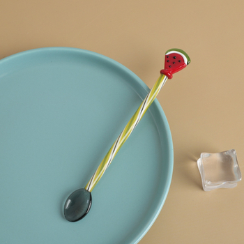 Γυάλινο κουτάλι Ang xuan, σχέδιο καρτούν, μοντέρνος μινιμαλισμός