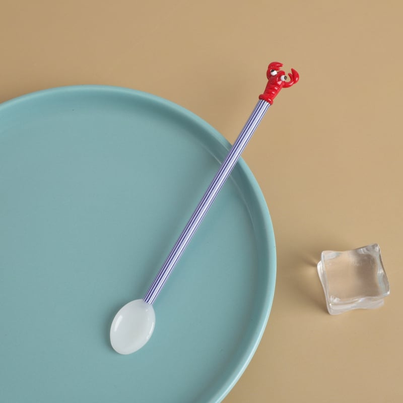 Γυάλινο κουτάλι Ang xuan, σχέδιο καρτούν, μοντέρνος μινιμαλισμός