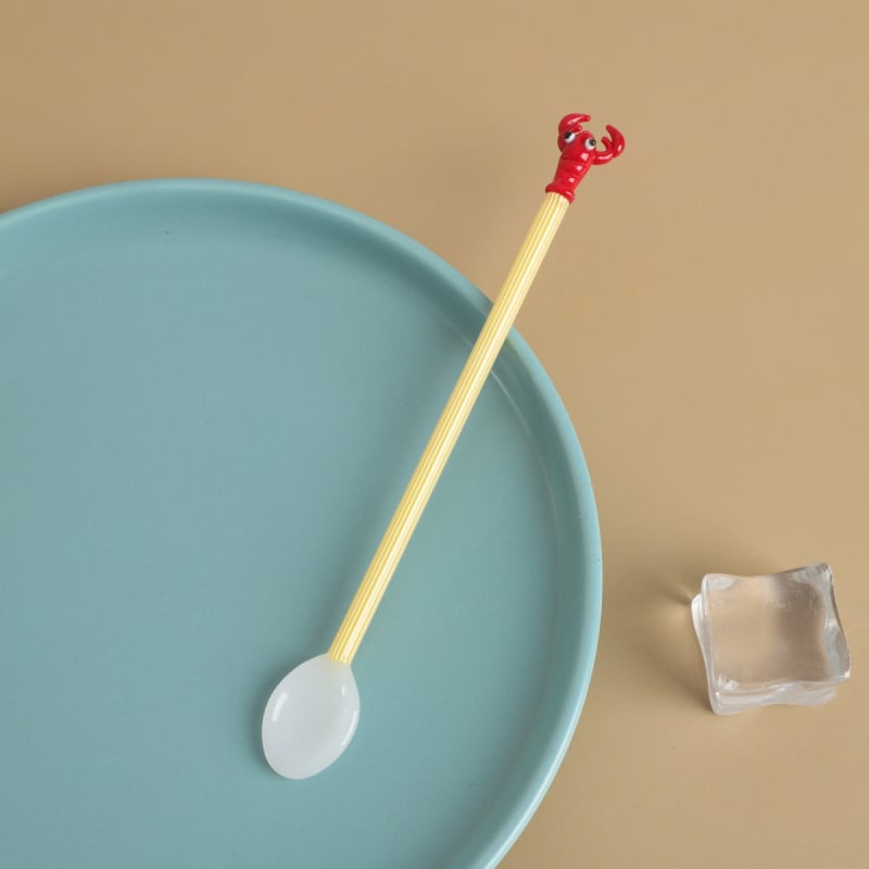 Γυάλινο κουτάλι Ang xuan, σχέδιο καρτούν, μοντέρνος μινιμαλισμός