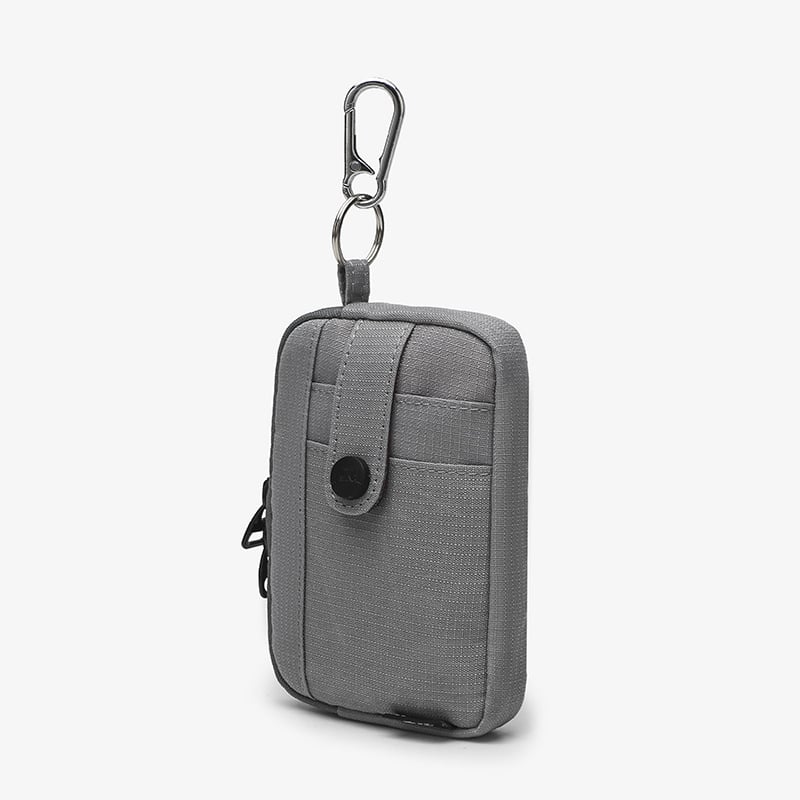 Монетник от найлон, уличен стил, мини чанта с ключодържател, ултралек, 1 сгъвка, универсален за мъже и жени