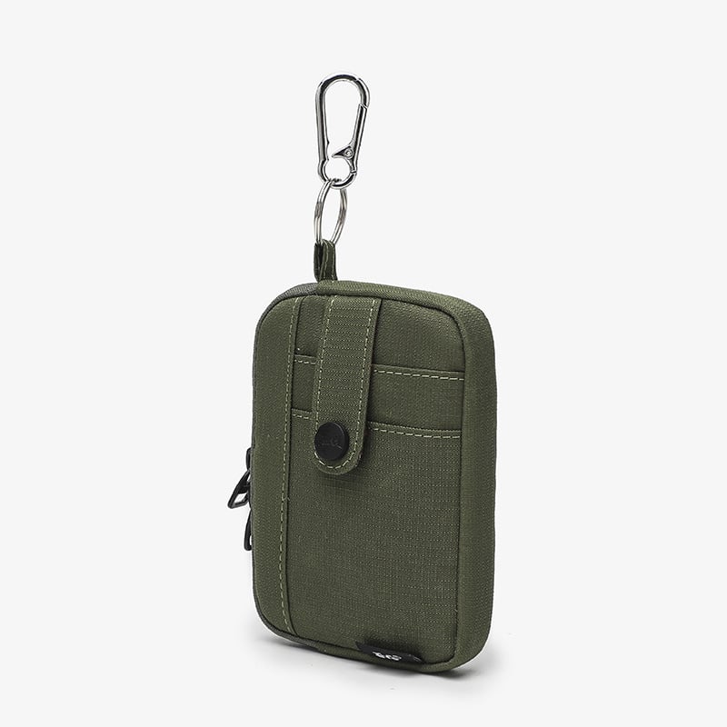 Монетник от найлон, уличен стил, мини чанта с ключодържател, ултралек, 1 сгъвка, универсален за мъже и жени