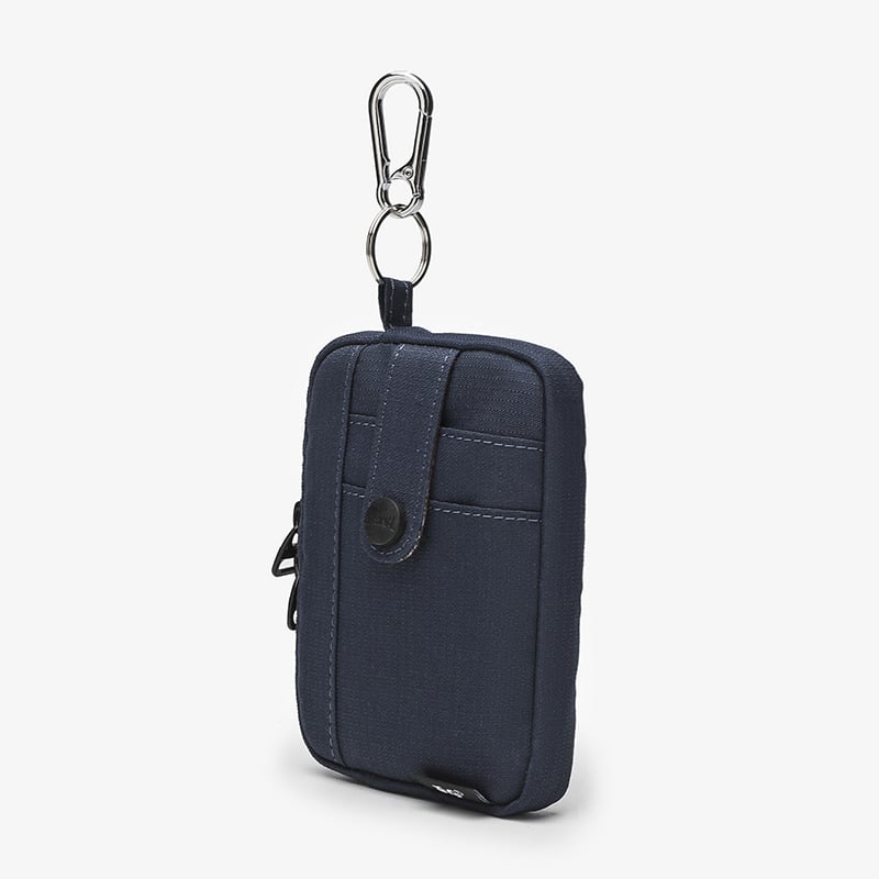 Монетник от найлон, уличен стил, мини чанта с ключодържател, ултралек, 1 сгъвка, универсален за мъже и жени