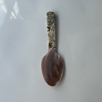 Κουτάλι για ρύζι με ανθισμένη λαβή και σχέδιο κοχύλι — ABS υλικό, μοντέρνο μινιμαλιστικό στυλ, μονόχρωμο σχέδιο