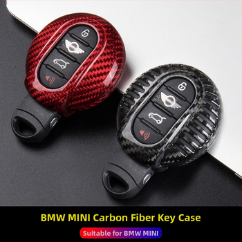 Karbonová MINI kľúčová kapsa s JCW retiazou – kompatibilná s F56/F55/F54/F60 MINI Cooper, trend dizajn
