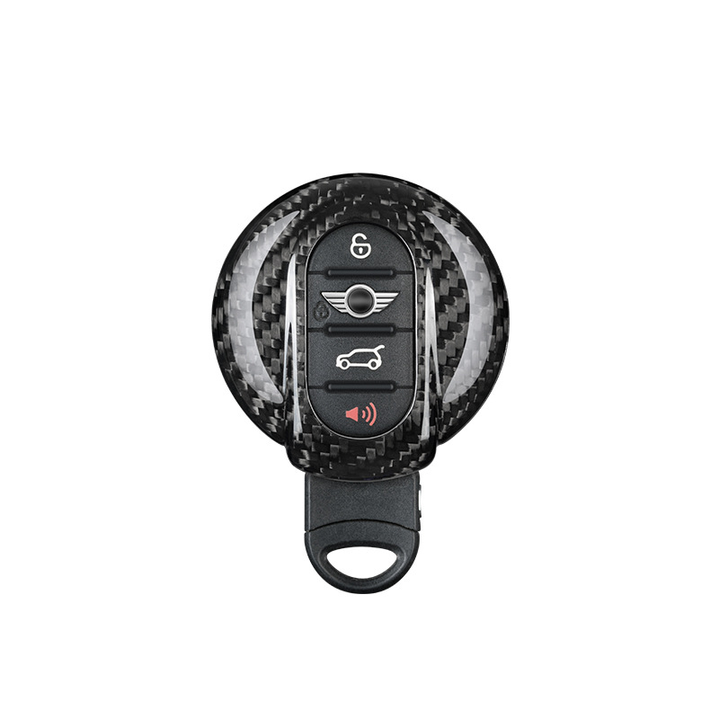 Θήκη κλειδιού MINI από ανθρακονήματα με JCW αλυσίδα – συμβατή με κλειδιά MINI Cooper F56/F55/F54/F60, μοντέρνος σχεδιασμός