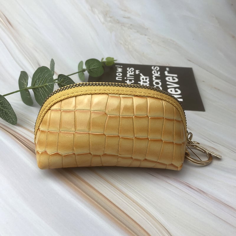 Mingchuang PU bőrpénztárca érmeinek, nyomtatott minta, városi egyszerű stílus