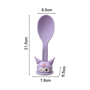 Sanrio Καρτούν κάθετη κουτάλα ρυζιού για ρυζοπαρασκευαστές, ανθεκτική σε υψηλές θερμοκρασίες, πλαστική λαβή από PP