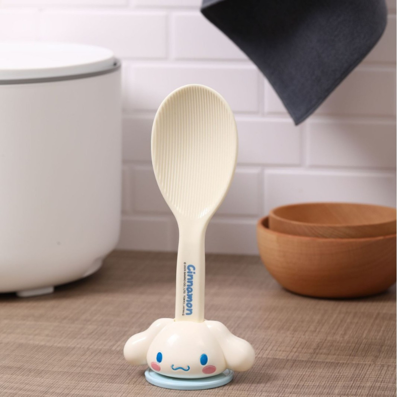 Sanrio Καρτούν κάθετη κουτάλα ρυζιού για ρυζοπαρασκευαστές, ανθεκτική σε υψηλές θερμοκρασίες, πλαστική λαβή από PP