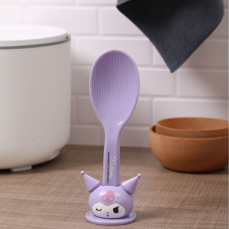 Sanrio Καρτούν κάθετη κουτάλα ρυζιού για ρυζοπαρασκευαστές, ανθεκτική σε υψηλές θερμοκρασίες, πλαστική λαβή από PP