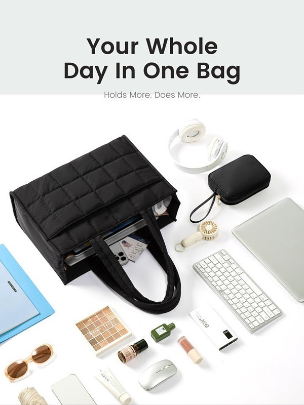 Ženska tote torba s džepom za laptop, lagana, velika kapaciteta, više pretinaca, Oxford platno