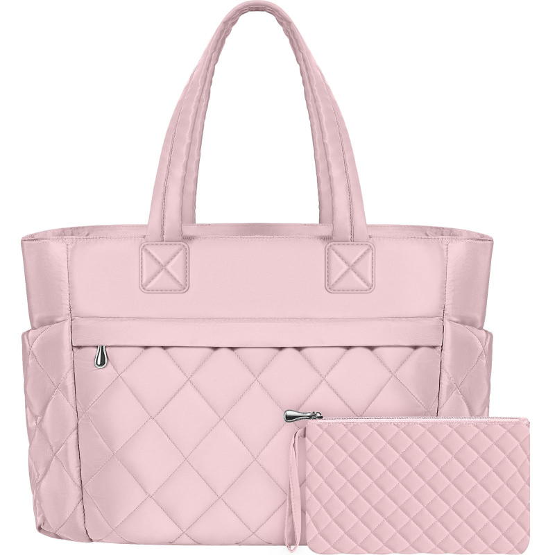 Ženska tote torba s džepom za laptop, lagana, velika kapaciteta, više pretinaca, Oxford platno
