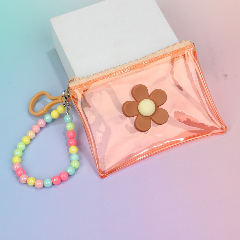 Монетник – плюшена материя, флорални мотиви, уличен стил, унисекс, без подплата