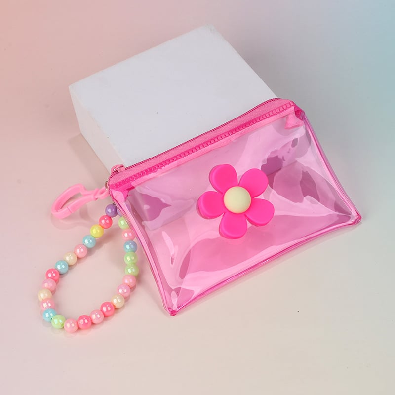 Монетник – плюшена материя, флорални мотиви, уличен стил, унисекс, без подплата