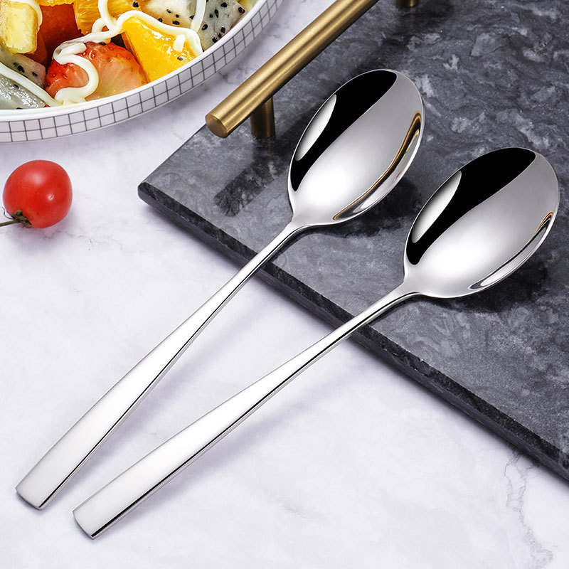 304 nehrđajućeg čelika dugačka žlica za posluživanje s graviranjem, marka Mrs. King, stil Japan/Korea