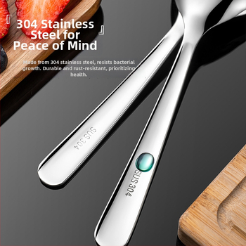 Κουτάλι από ανοξείδωτο ατσάλι CCKO, νέο κινεζικό στυλ, μονόχρωμο, φινίρισμα καθρέφτη