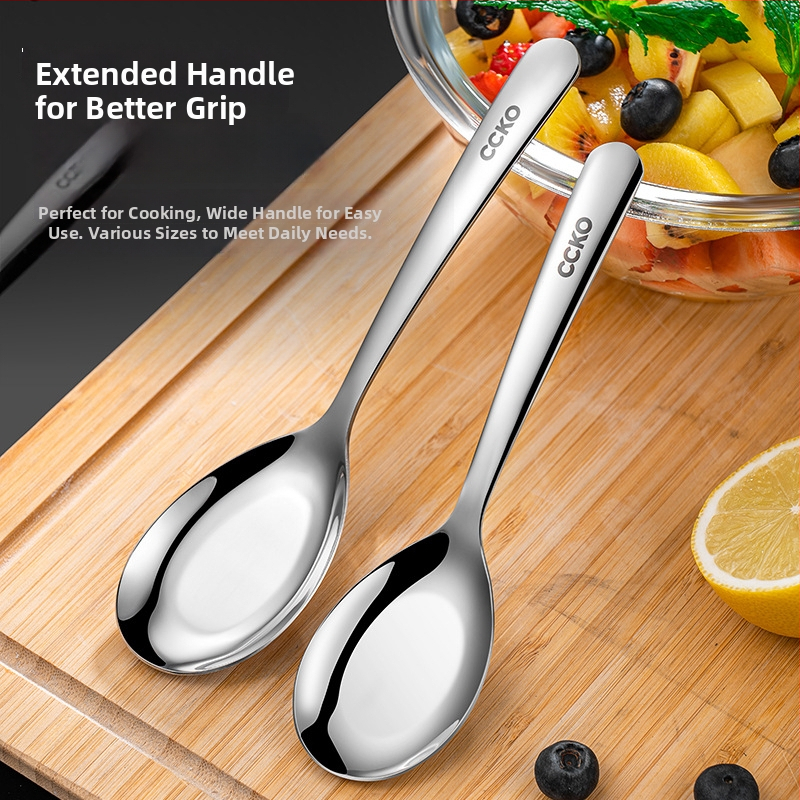 Κουτάλι από ανοξείδωτο ατσάλι CCKO, νέο κινεζικό στυλ, μονόχρωμο, φινίρισμα καθρέφτη