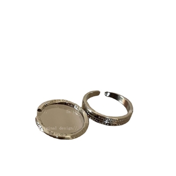 Unisex set od tri prstena, geometrijski dizajn, otvoreni dizajn, elektroplatirano