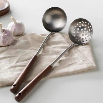 Σετ κουταλιές σούπας με μακριά λαβή από ανοξείδωτο χάλυβα 316, απλός σχεδιασμός για οικιακή κουζίνα