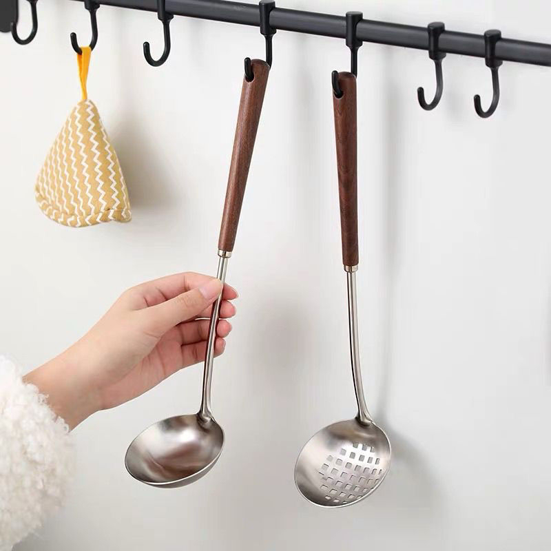 Σετ κουταλιές σούπας με μακριά λαβή από ανοξείδωτο χάλυβα 316, απλός σχεδιασμός για οικιακή κουζίνα