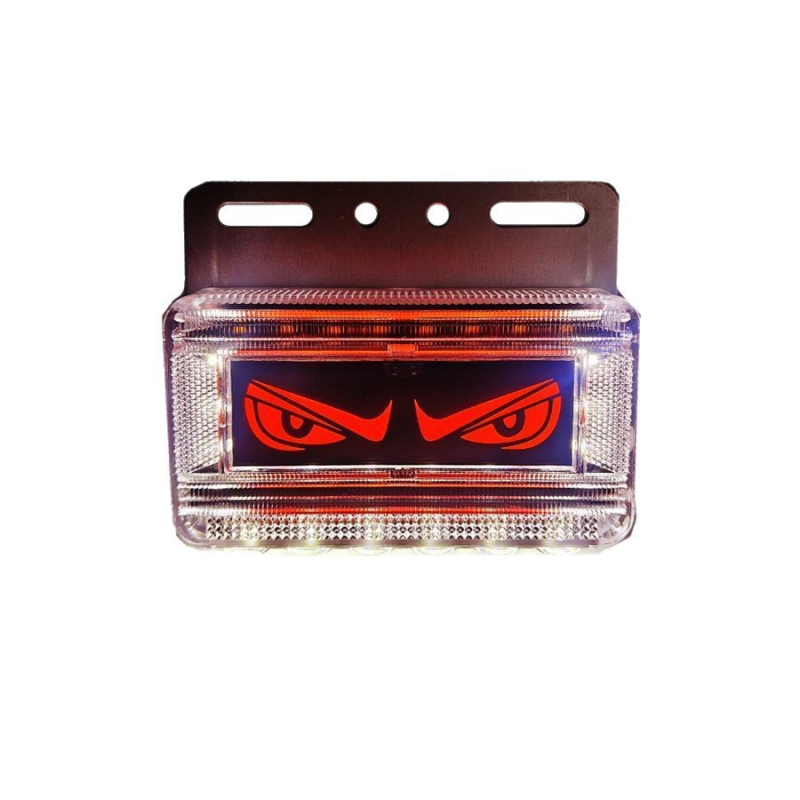 Lumină de semnalizare LED pentru camion cu design ochi de diavol, 24V, IP67, sursă LED, model Lion dance eye lights, potrivit pentru autoturisme, camioane mari, camioane, semiremorci