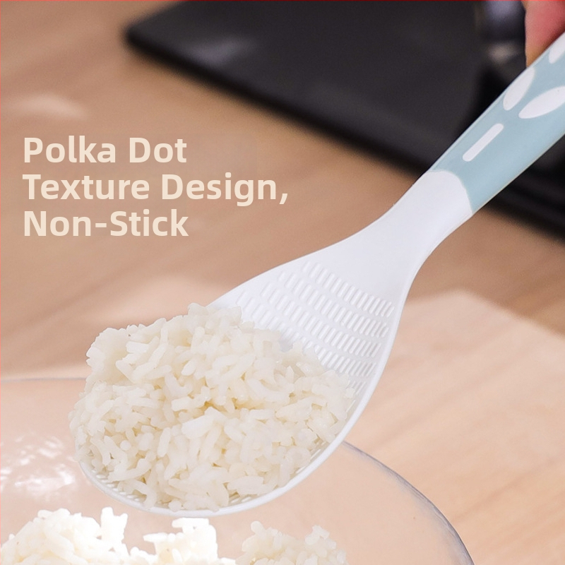Dulwich plastična žlica za rižu – moderno minimalistički stil, jednofarbni uzorak, polirana završna površina