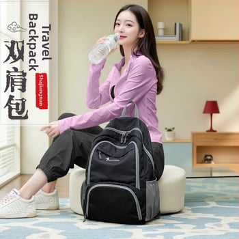 Ľahký skladací batoh z Oxfordovej tkaniny, nepremokavý, proti krádeži, s vreckom na telefón a notebook