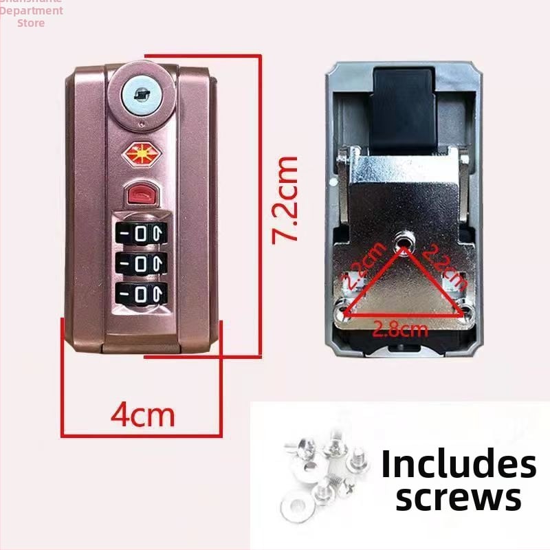 Slaptažodžio spyna bagažui su ABS rėmu — 2024 m. vasara, Prekės numeris 1001589097, Bagažo priedai