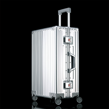 Kufor od aluminij-magnezijske legure s universalnim kotačićima, 28-inčni kofer za check-in i 20-inčni ručni kofer, proširivi pretinac, TSA zaključavanje, lagan, vodootporan, antibakterijski, suho/mokra podjela.
