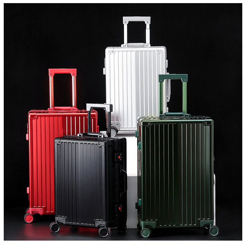 Kufor od aluminij-magnezijske legure s universalnim kotačićima, 28-inčni kofer za check-in i 20-inčni ručni kofer, proširivi pretinac, TSA zaključavanje, lagan, vodootporan, antibakterijski, suho/mokra podjela.