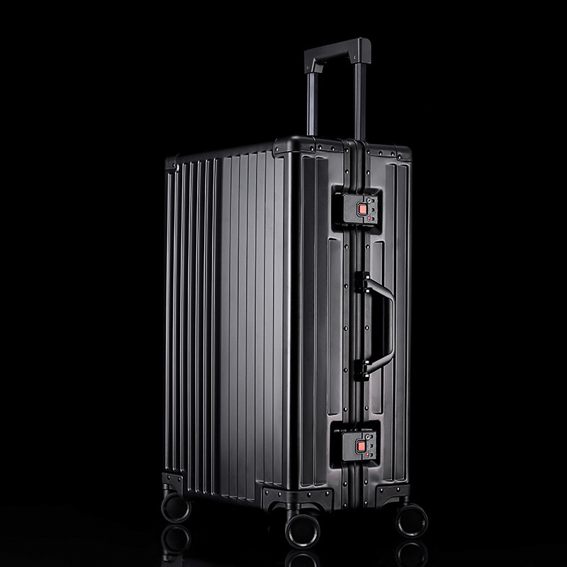 Kufor od aluminij-magnezijske legure s universalnim kotačićima, 28-inčni kofer za check-in i 20-inčni ručni kofer, proširivi pretinac, TSA zaključavanje, lagan, vodootporan, antibakterijski, suho/mokra podjela.