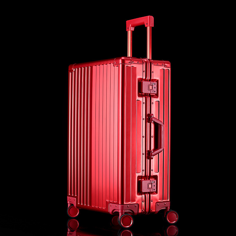 Kufor od aluminij-magnezijske legure s universalnim kotačićima, 28-inčni kofer za check-in i 20-inčni ručni kofer, proširivi pretinac, TSA zaključavanje, lagan, vodootporan, antibakterijski, suho/mokra podjela.